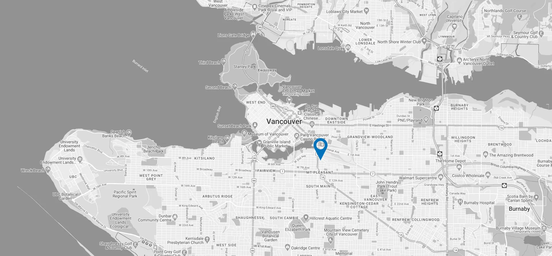 Map: 260 East 4th Avenue, Vancouver